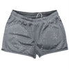 Super Fly Pattern Grey Dark and White Shorty Short Gym Shorts 2.5" Inseam Made In USA by Tribe Lacrosse