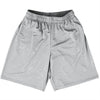 Super Fly Pattern Grey Medium and White Basketball Practice Shorts Made In USA by Tribe Lacrosse