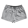 Super Fly Pattern Grey Medium and White 2.5" Swim Shorts Made in USA by Tribe Lacrosse