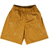 Super Fly Pattern Orange Burnt and White Basketball Practice Shorts Made In USA by Tribe Lacrosse