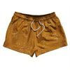 Super Fly Pattern Orange Burnt and White 2.5" Swim Shorts Made in USA by Tribe Lacrosse