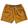 Super Fly Pattern Orange Burnt and White 5" Swim Shorts Made in USA by Tribe Lacrosse