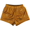 Super Fly Pattern Orange Burnt and White Womens & Girls Sport Shorts End Made In USA by Tribe Lacrosse