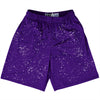 Super Fly Pattern Purple Lakers and White Lacrosse Shorts Made In USA by Tribe Lacrosse