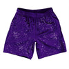 Super Fly Pattern Purple Lakers and White Soccer Shorts Made In USA by Tribe Lacrosse