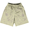 Super Fly Pattern Purple Medium and Vegas Gold Basketball Practice Shorts Made In USA by Tribe Lacrosse