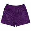 Super Fly Pattern Purple Medium and White Rugby Shorts Made In USA by Tribe Lacrosse