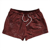 Super Fly Pattern Red Maroon and White 2.5" Swim Shorts Made in USA by Tribe Lacrosse