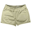 Super Fly Pattern Vegas Gold and White Shorty Short Gym Shorts 2.5" Inseam Made In USA by Tribe Lacrosse