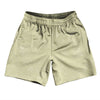 Super Fly Pattern Vegas Gold and White Soccer Shorts Made In USA by Tribe Lacrosse