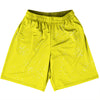 Super Fly Pattern Yellow Bright and White Basketball Practice Shorts Made In USA by Tribe Lacrosse