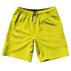 Super Fly Pattern Yellow Bright and White 10" Swim Shorts Made in USA by Tribe Lacrosse