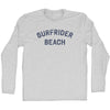 Surfrider Beach Adult Cotton Long Sleeve T-shirt by Tribe Lacrosse