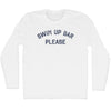 Swim Up Bar Please Adult Cotton Long Sleeve T-shirt by Tribe Lacrosse