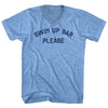 Swim Up Bar Please Adult Tri-Blend V-neck T-shirt by Tribe Lacrosse