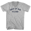 Swim Up Bar Please Adult Cotton V-neck T-shirt by Tribe Lacrosse