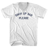 Swim Up Bar Please Adult Cotton V-neck T-shirt by Tribe Lacrosse