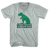 T-Rex Hates Soccer Throw Ins Adult Tri-Blend V-neck T-shirt by Tribe Lacrosse