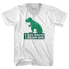 T-Rex Hates Soccer Throw Ins Adult Tri-Blend V-neck T-shirt by Tribe Lacrosse