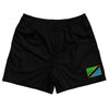 Tanzania Country Heritage Flag Rugby Shorts Made In USA by Rugby Shorts