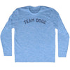 Team Doge Adult Tri-Blend Long Sleeve T-shirt by Tribe Lacrosse