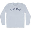 Team Doge Adult Tri-Blend Long Sleeve T-shirt by Tribe Lacrosse