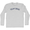 Team Doge Adult Cotton Long Sleeve T-shirt by Tribe Lacrosse