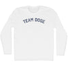 Team Doge Adult Cotton Long Sleeve T-shirt by Tribe Lacrosse
