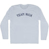 Team Nick Adult Tri-Blend Long Sleeve T-shirt by Tribe Lacrosse