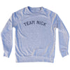 Team Nick Adult Tri-Blend Sweatshirt by Tribe Lacrosse
