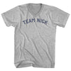 Team Nick Adult Cotton V-neck T-shirt by Tribe Lacrosse