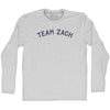 Team Zach Adult Cotton Long Sleeve T-shirt by Tribe Lacrosse