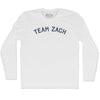 Team Zach Adult Cotton Long Sleeve T-shirt by Tribe Lacrosse