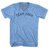 Team Zach Adult Tri-Blend V-neck T-shirt by Tribe Lacrosse
