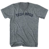 Tech Bros Adult Tri-Blend V-neck T-shirt by Tribe Lacrosse