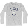 Texas State Anchor Home Cotton Adult Long Sleeve T-shirt by Ultras