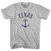 Texas State Anchor Home Cotton Adult T-shirt by Ultras