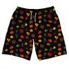 Thanksgiving All Over Pattern 10" Swim Shorts Made in USA by Tribe Lacrosse
