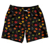 Thanksgiving All Over Pattern Swim Shorts 7" Made in USA by Tribe Lacrosse