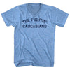 The Fightin' Caucasians Adult Tri-Blend V-neck T-shirt by Tribe Lacrosse