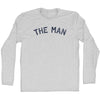 The Man Adult Cotton Long Sleeve T-shirt by Tribe Lacrosse