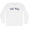 The Man Adult Cotton Long Sleeve T-shirt by Tribe Lacrosse