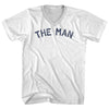 The Man Adult Cotton V-neck T-shirt by Tribe Lacrosse