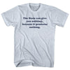 The State Can Give You Nothing, Because It Produces Nothing. Quote Tees Adult Tri-Blend T-Shirt by Tribe Lacrosse