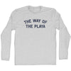 The Way Of The Playa Adult Cotton Long Sleeve T-shirt by Tribe Lacrosse