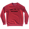 This time it's different Adult Tri-Blend Sweatshirt by Tribe Lacrosse