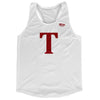 Torrance T Zamperini White Running Racerback Singlet Track Top by Tribe Lacrosse