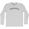 Trackaholic Adult Cotton Long Sleeve T-shirt by Tribe Lacrosse