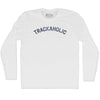 Trackaholic Adult Cotton Long Sleeve T-shirt by Tribe Lacrosse