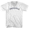 Trackaholic Adult Tri-Blend V-neck T-shirt by Tribe Lacrosse